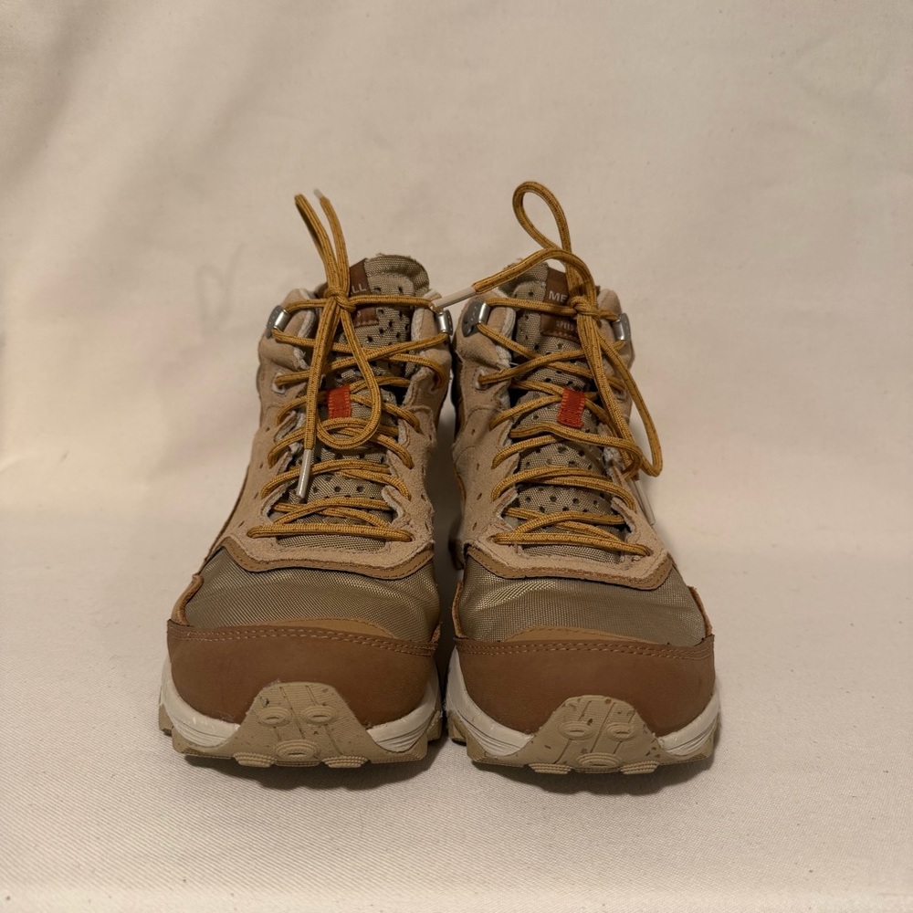 Merrell Speed Solo Mid Trail Hiking Boots Waterproof Womens 9 Tan